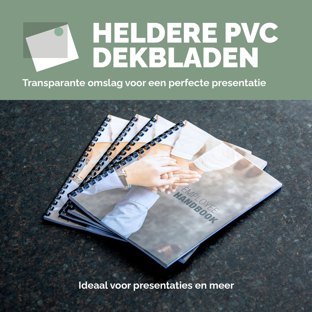 Voorblad Fellowes A4 PVC 300micron 100 stuks