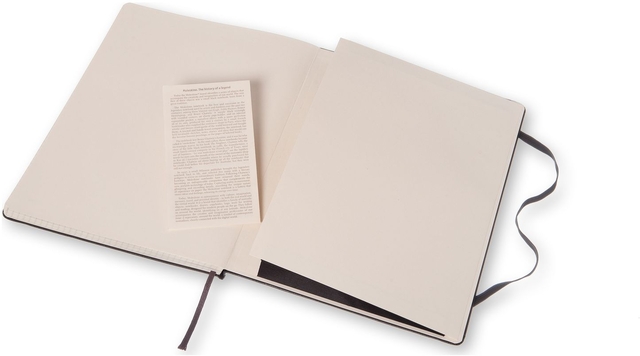 Notitieboek Moleskine XL 190x250mm ruit 5x5 hard cover zwart