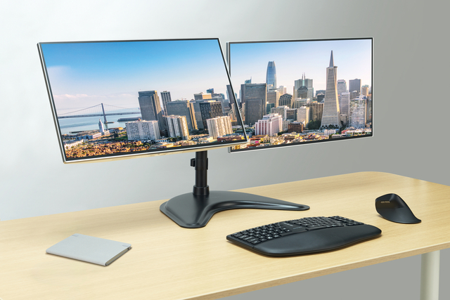 Monitorstandaard Kensington SmartFit Ergo vrijstaand dubbel