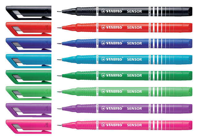 Fineliner STABILO Sensor 189/40 fijn rood