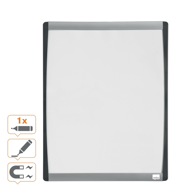 Whiteboard Nobo 35.5x28cm curved