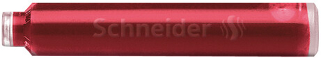Ink cartridges Schneider box of 6 pieces red