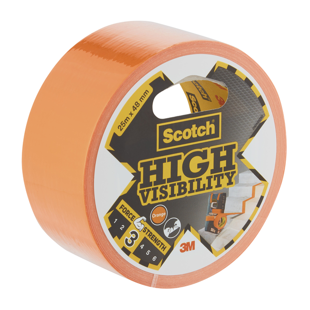 Adhesive tape Scotch high visibility 48mmx25m orange