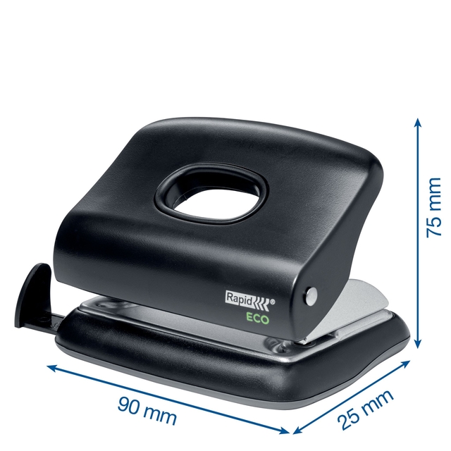 Office Hole Punch Rapid ECO 20 sheet black
