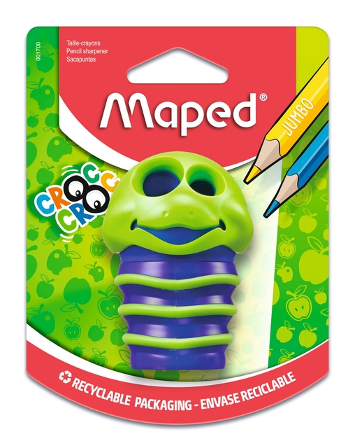 PENCILSHARPENER MAPED CROC CROC 2-HOLES