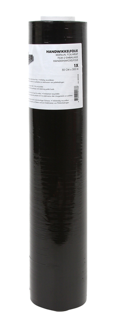 Wrapping foil IEZZY 500mmx300m 20mu black