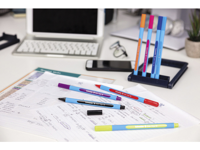 Balpen Schneider Slider Edge extra breed assorti etui à 8 stuk