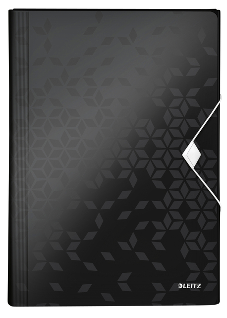 Expanding File Organizer Leitz WOW A4 6 compartments black