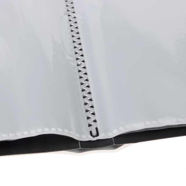 Frontview display book OPUS 2 20 Pockets, black