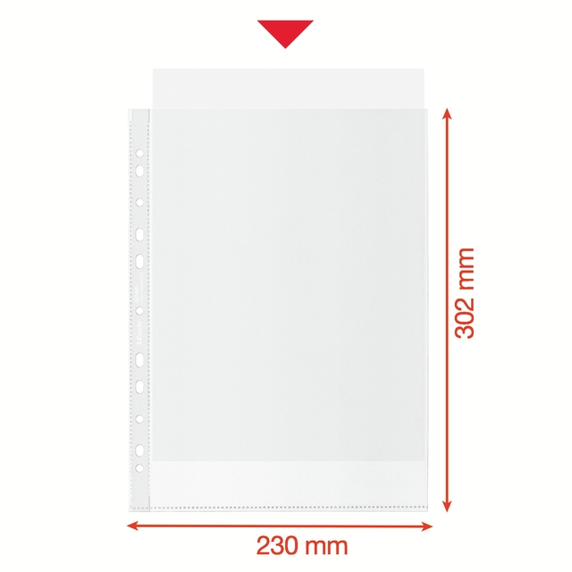 Showtas Esselte recycle PP A4 70µ 11-gaats transparant 100 stuk