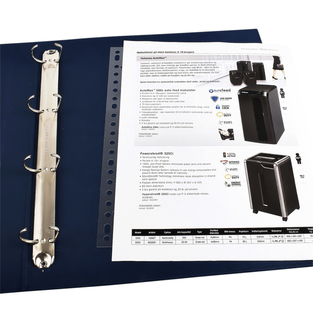100x 3L universal filing strips , 271mm permanent adhesive
