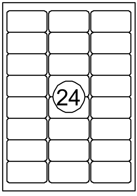 Label Quantore 63.5X33.9mm 360 pieces