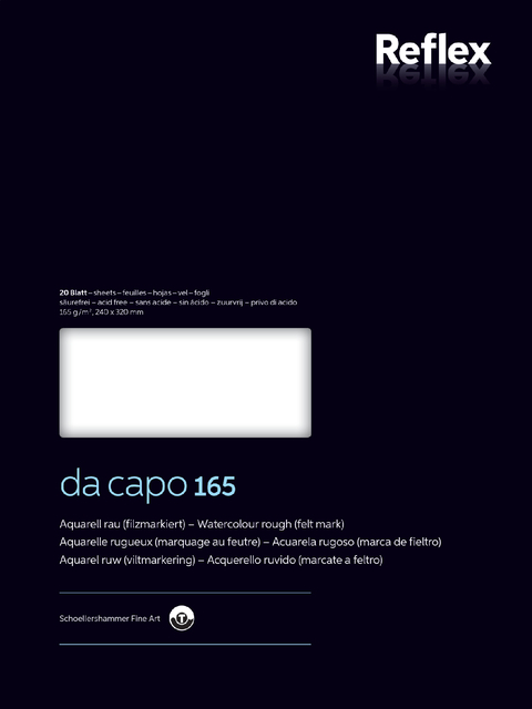 Aquarelblok Dacapo VF5004231 240x320mm 165gr 20 vel