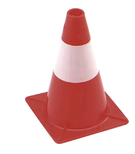 Alert cone 30cm red white