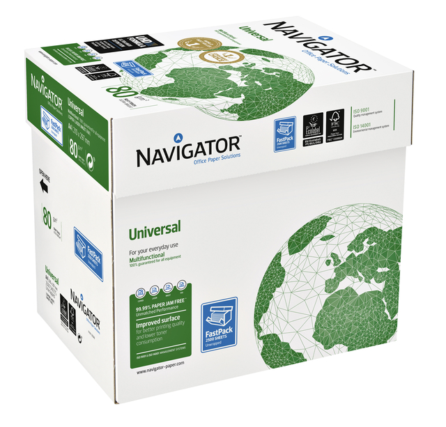 Copy paper Navigator Universal Nonstop A4 80gr white 2500 sheet