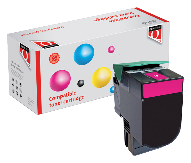 Toner cartridge Quantore Lexmark C540H1MG red