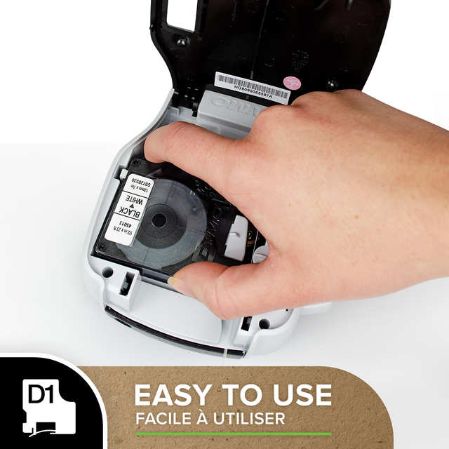 Dymo Polyperm Tape BK/Wht 12 S0718060