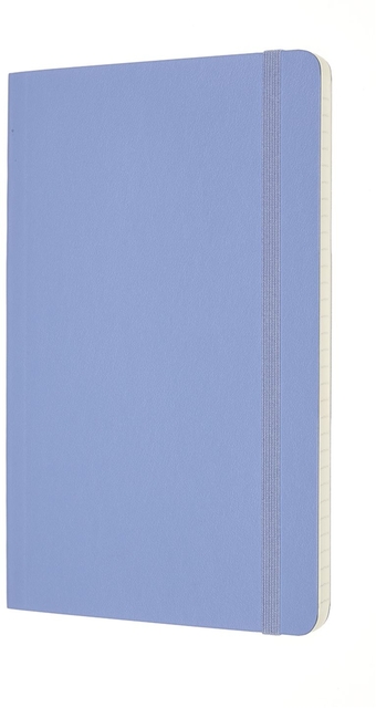 Notitieboek Moleskine large 130x210mm lijn soft cover hydrangea blue