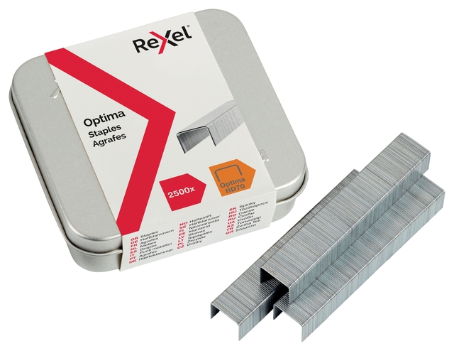 Nieten Rexel Optima nr70HD gegalvaniseerd 2500 stuks