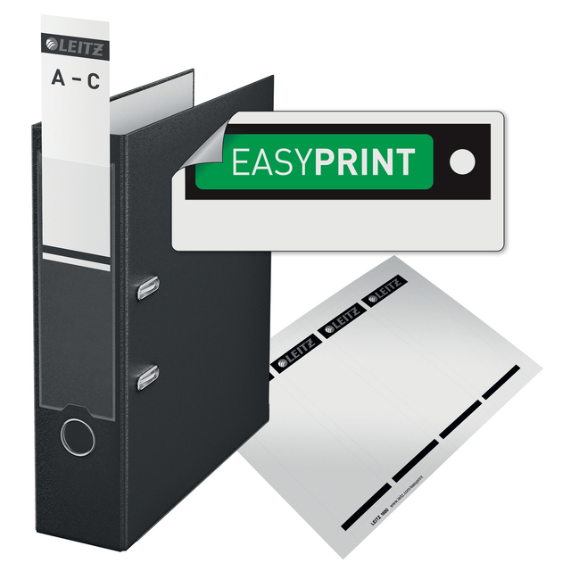Lever arch file Leitz  80mm PP A4 gray
