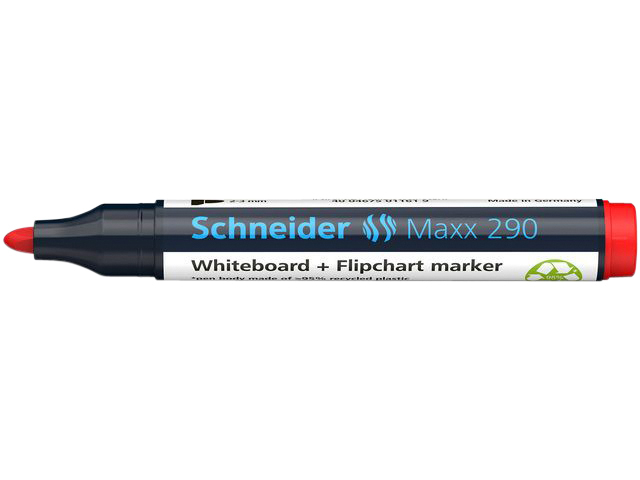 Viltstift Schneider Maxx 290 whiteboard rond 2-3mm assorti doos à 3+1 grati