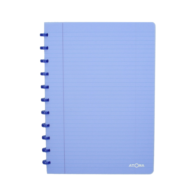 Schrift Atoma A4 blanco 144blz 90gr PP transparant assorti