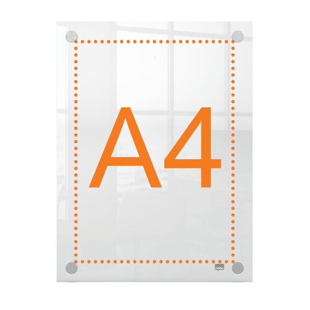 Infobord Nobo Premium Plus A4 acryl wand