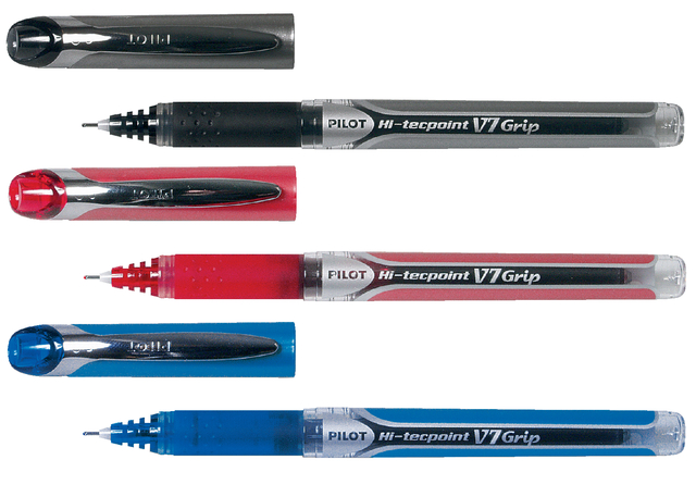 Hi-Tecpoint V7 Grip - Liquid Ink Rollerball - Blue - Medium Tip