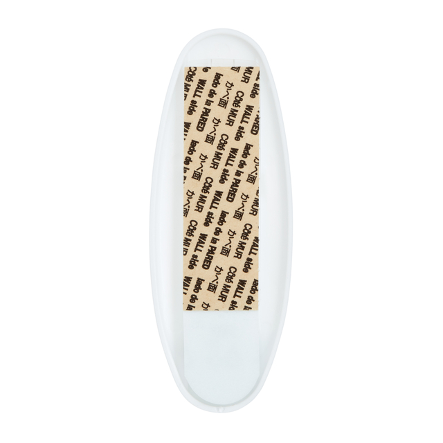 Hook Command plastic oval white incl mounting strip