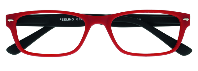 Leesbril I Need You +1.00 dpt Feeling rood-zwart