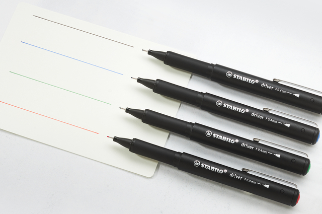Fineliner STABILO dr!ver fijn zwart