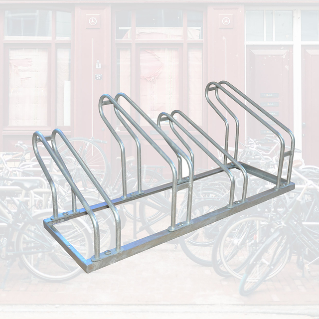 Fietsenrek BRASQ  4 fietsen BS400 zilver