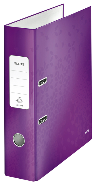 Lever arch file Leitz  WOW 85mm A4 Laminated purple