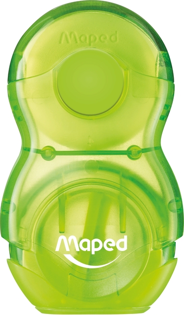 PENCILSHARPENER WITH ERASER MAPED LOOPY ASS