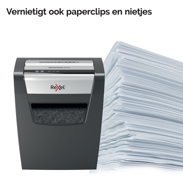 Papiervernietiger Rexel Momentum X312 snippers 5x42mm
