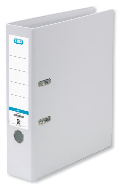 ELBA Lever Arch File Rado "smart Pro+", exchangeable spine label, A4 Spine 80 mm 2 Rings PP/PP White