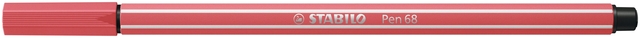 Viltstift STABILO Pen 68/47 medium roestig rood