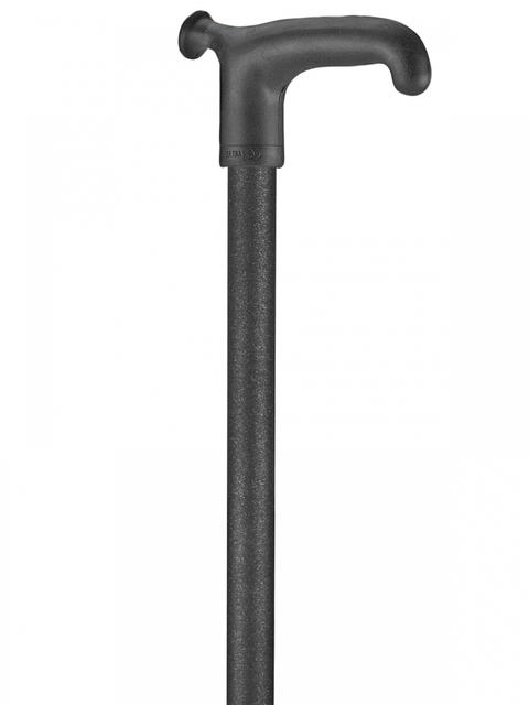 Wandelstok Able2 soft recht handvat zwart