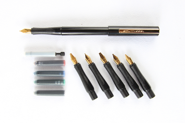 Kalligrafiepen Bruynzeel luxe set à 14 stuks 6034401