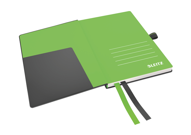 Notitieboek Leitz Complete A6 lijn 160 pagina's 100gr zwart
