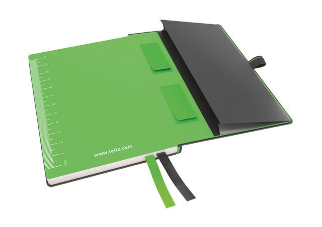 Notitieboek Leitz Complete A6 lijn 160 pagina's 100gr zwart