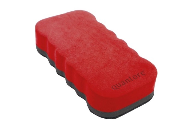 Whiteboard eraser Quantore magnetic red