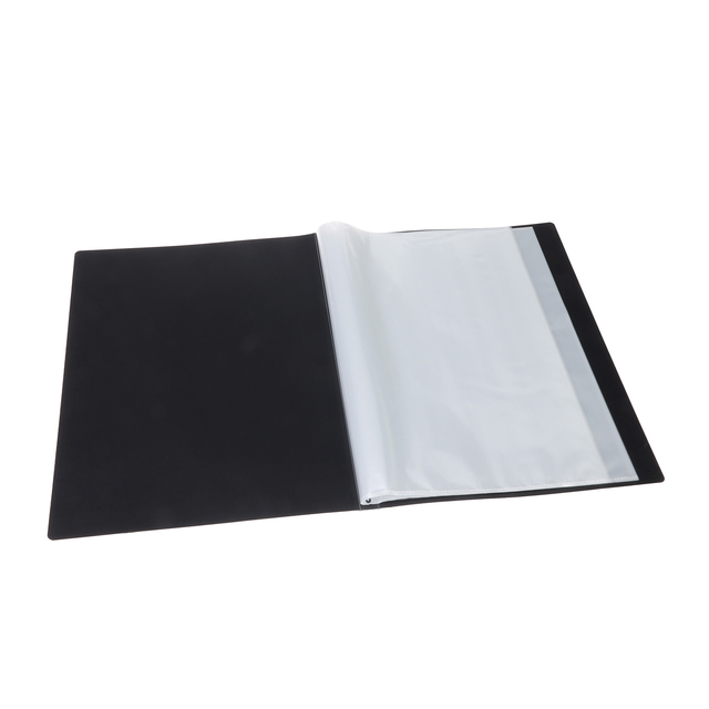 Frontview display book OPUS 2 20 Pockets, black