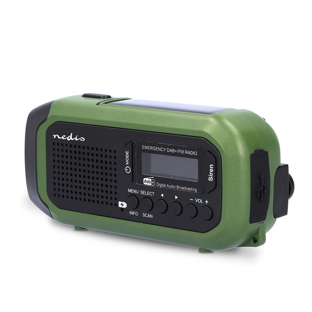 Noodradio Nedis DAB+ FM zonnepaneel