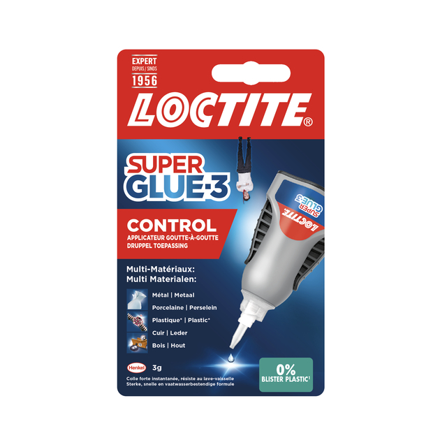 Superglue Loctite Control tube 3 grams on blister