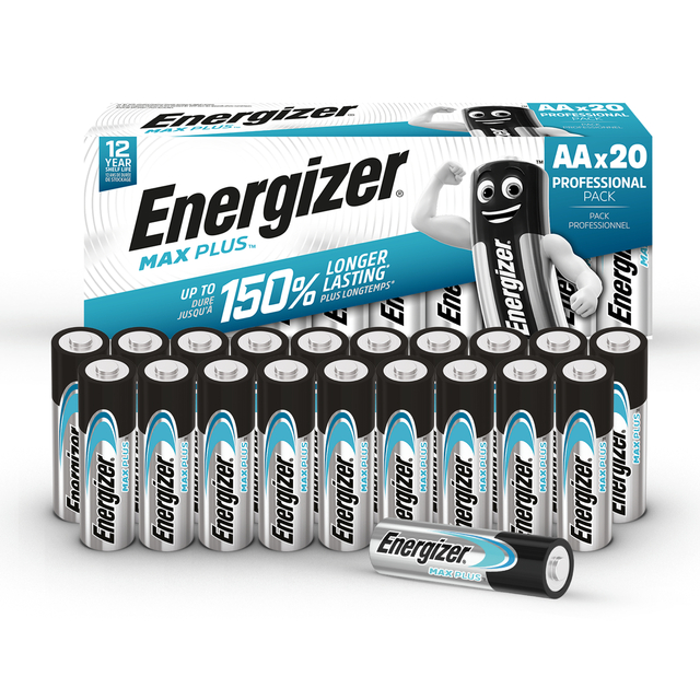 Batterij Energizer Max Plus 20x AA alkaline
