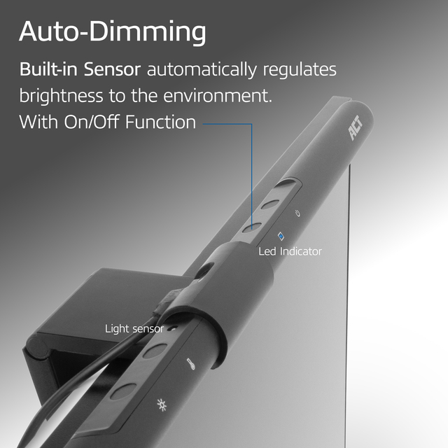 Monitorlamp ACT led dimbaar USB