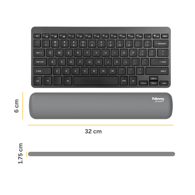 Polssteun Fellowes Breyta compact grijs