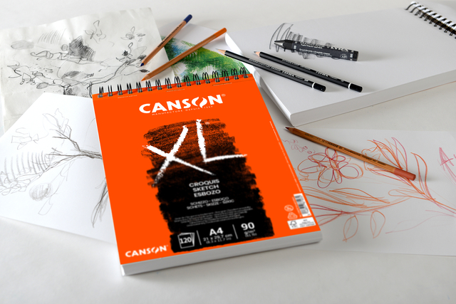 Schetsblok Canson XL A5 60v 90gr spiraal
