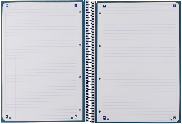 Notitieboek Oxford Classic Europeanbook A4+ 4-gaats lijn 160 pagina's donkerblauw